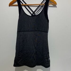 Icyzone Women's Black Crossback Sleeveless Activewear Top Size XL